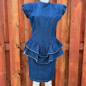 Hollywood Blvd Women’s Vintage Y2K Jeans Denim Dress Size